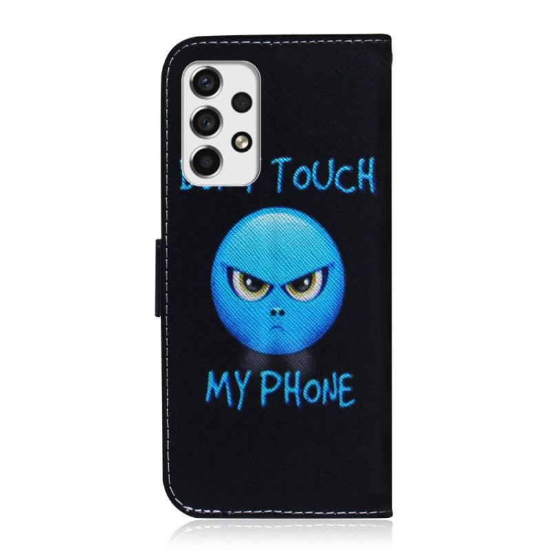 Capa Flip Para Samsung Galaxy A53 5G Emoji Telefone