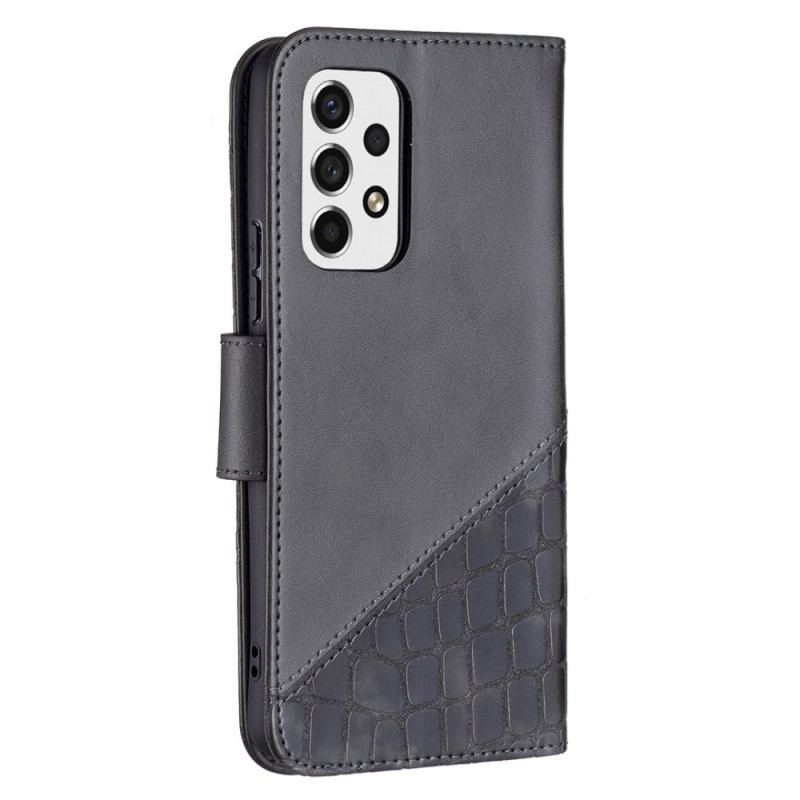 Capa Flip Para Samsung Galaxy A53 5G Estilo De Pele De Crocodilo Binfen Color