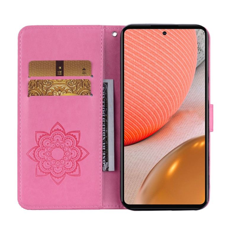 Capa Flip Para Samsung Galaxy A53 5G Mandala Coruja