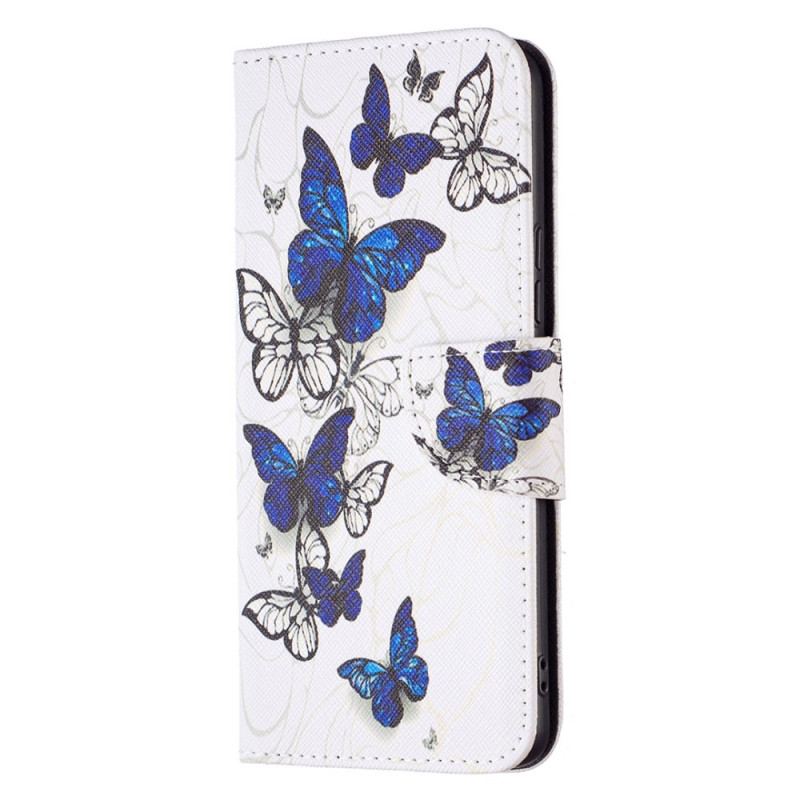 Capa Folio Para Samsung Galaxy A53 5G Borboletas