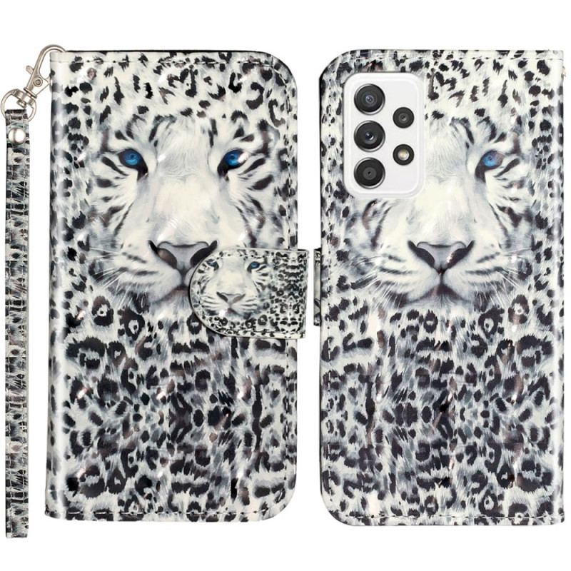 Capa Folio Para Samsung Galaxy A53 5G De Cordão Tanga Tigre