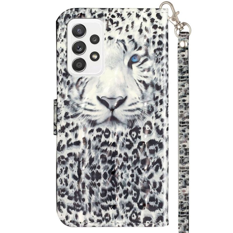 Capa Folio Para Samsung Galaxy A53 5G De Cordão Tanga Tigre