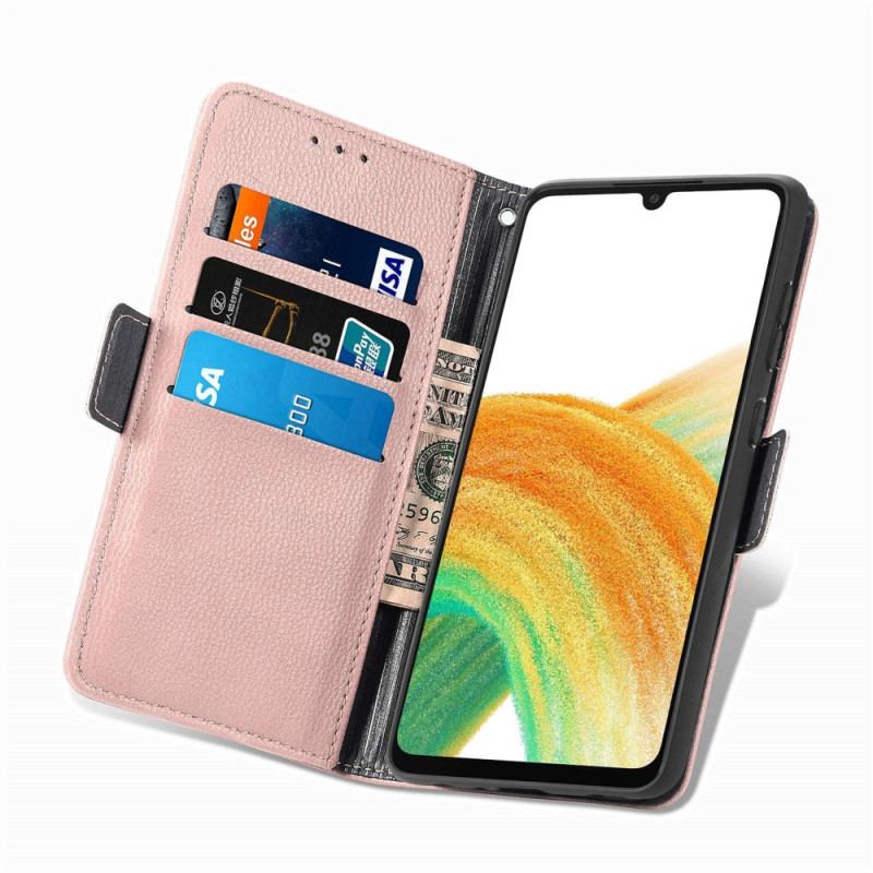 Capa Folio Para Samsung Galaxy A53 5G Flores 3d