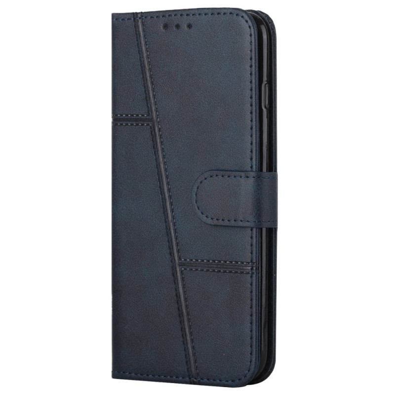 Capa Folio Para Samsung Galaxy A53 5G Padrão De Efeito De Couro