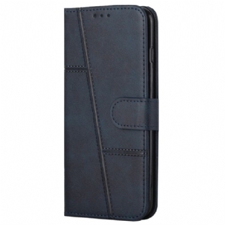 Capa Folio Para Samsung Galaxy A53 5G Padrão De Efeito De Couro