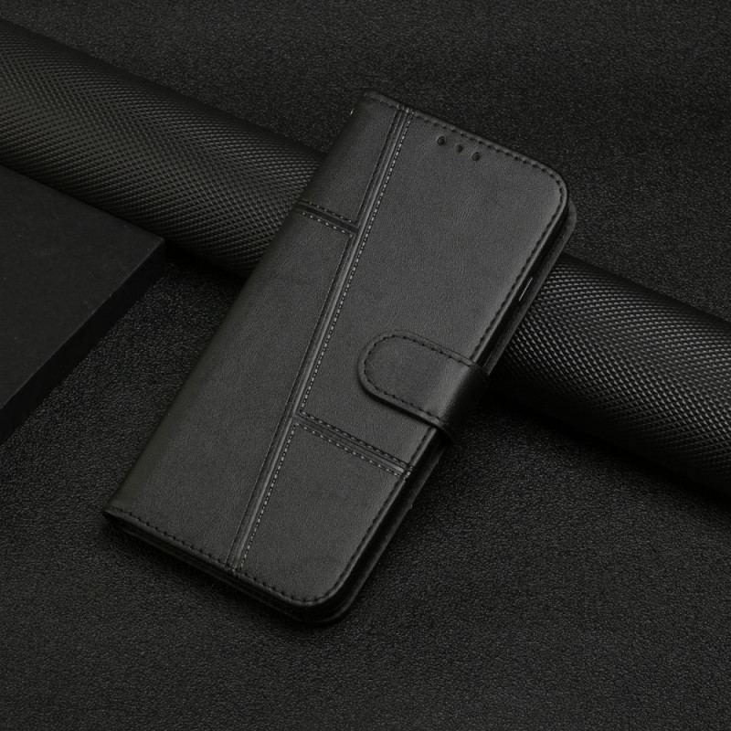 Capa Folio Para Samsung Galaxy A53 5G Padrão De Efeito De Couro