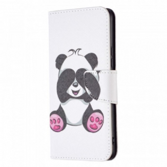 Capa Folio Para Samsung Galaxy A53 5G Panda Divertido