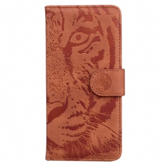 Capa Folio Para Samsung Galaxy A53 5G Pegada De Tigre