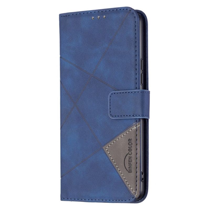 Capa Folio Para Samsung Galaxy A53 5G Triângulos De Cores Binfen