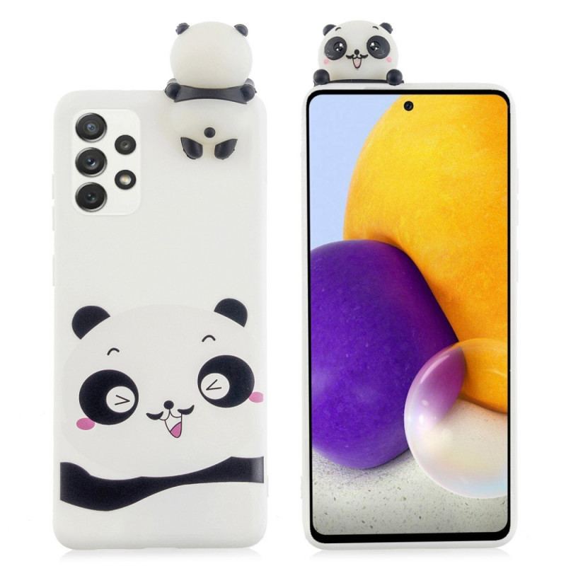 Capa Para Samsung Galaxy A53 5G Amor Panda 3d