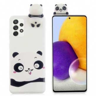 Capa Para Samsung Galaxy A53 5G Amor Panda 3d