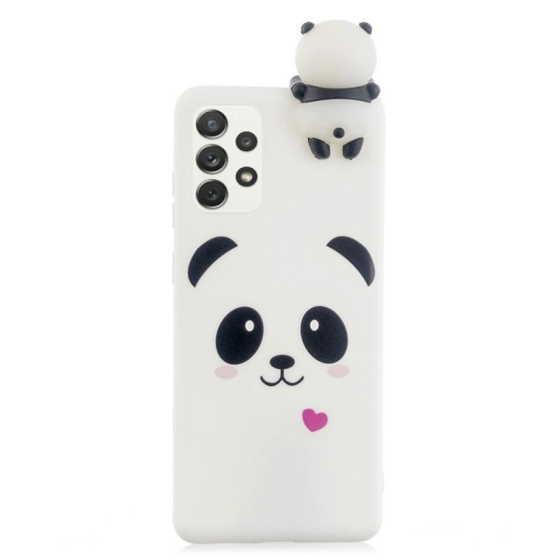 Capa Para Samsung Galaxy A53 5G Amor Panda 3d