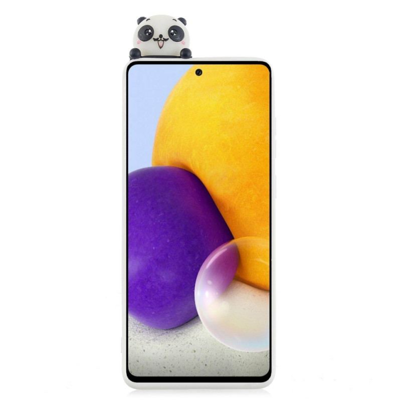 Capa Para Samsung Galaxy A53 5G Amor Panda 3d