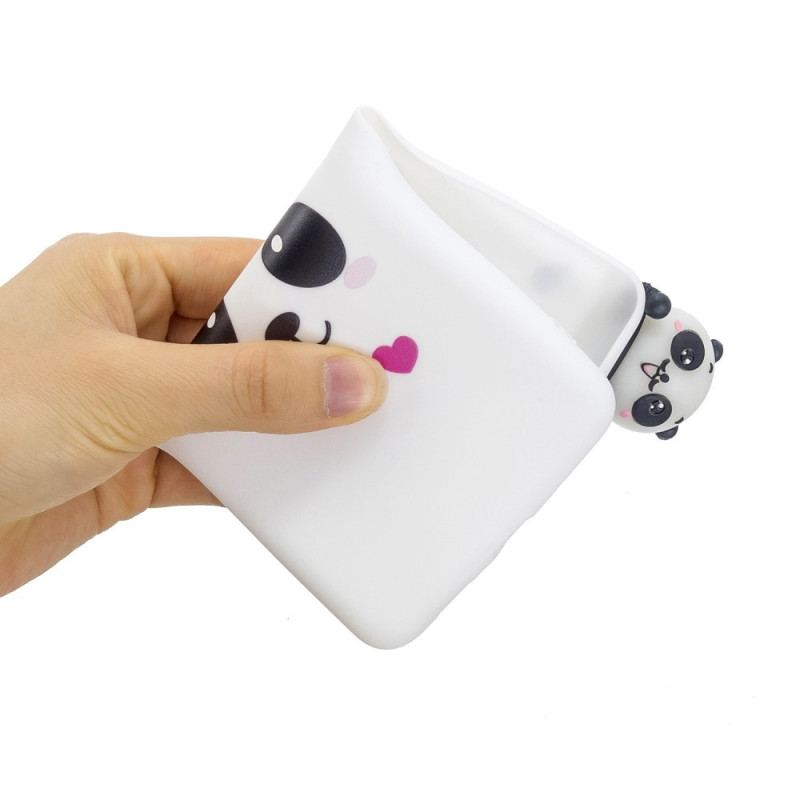 Capa Para Samsung Galaxy A53 5G Amor Panda 3d