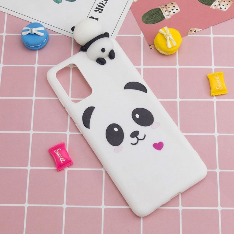 Capa Para Samsung Galaxy A53 5G Amor Panda 3d