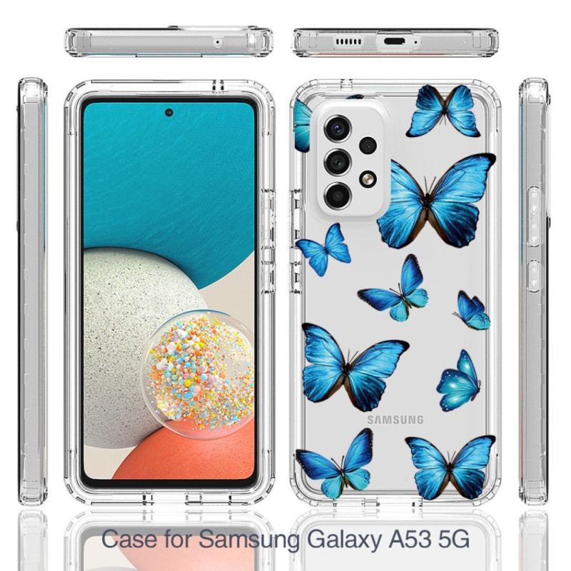 Capa Para Samsung Galaxy A53 5G Borboletas Sem Costura