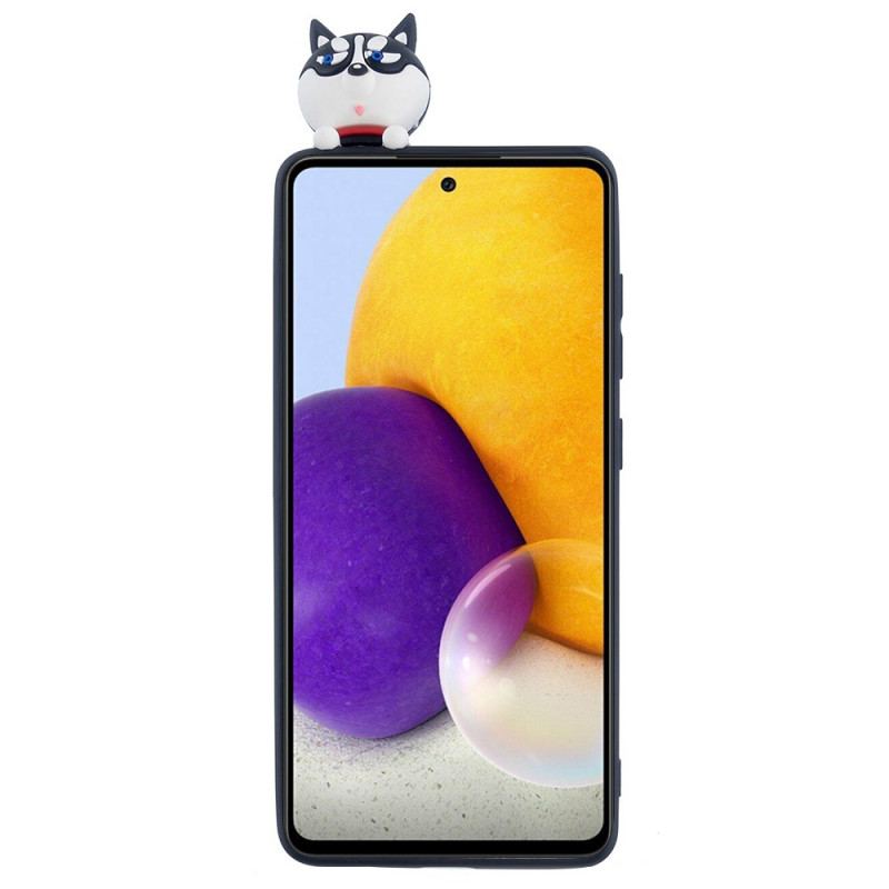 Capa Para Samsung Galaxy A53 5G Cachorro Divertido Em 3d