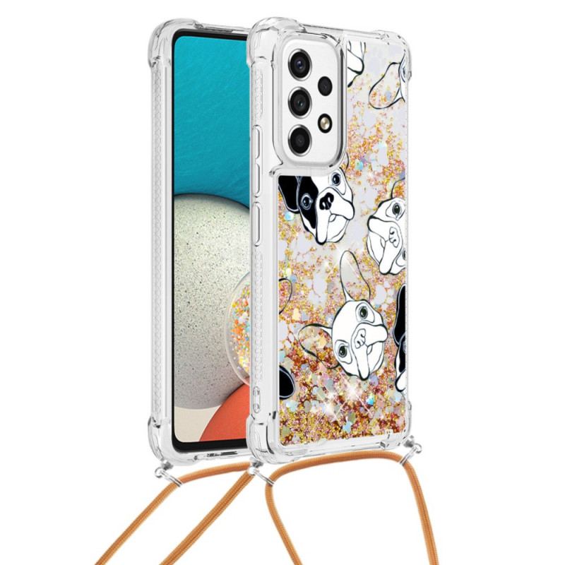 Capa Para Samsung Galaxy A53 5G De celular Cadelas De Lantejoulas