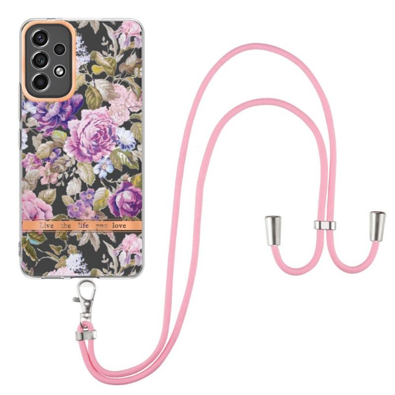 Capa Para Samsung Galaxy A53 5G De celular Cordão Floral