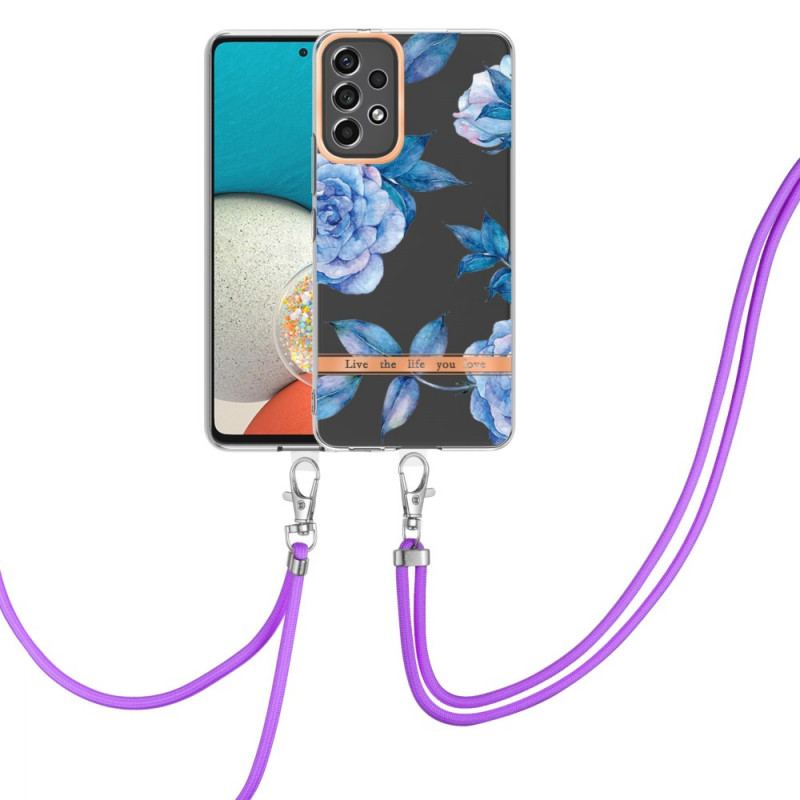 Capa Para Samsung Galaxy A53 5G De celular Cordão Floral