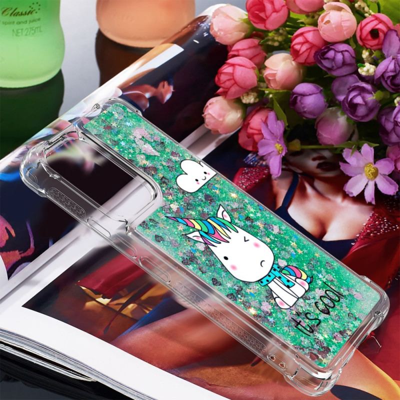 Capa Para Samsung Galaxy A53 5G De celular Cordão Glitter Unicórnio