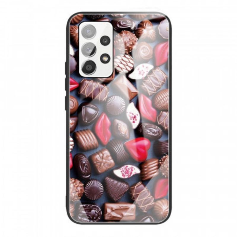 Capa Para Samsung Galaxy A53 5G Chocolates De Vidro Temperado