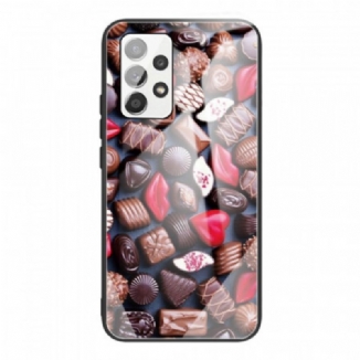 Capa Para Samsung Galaxy A53 5G Chocolates De Vidro Temperado