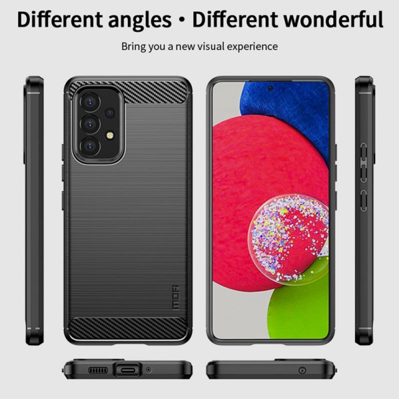 Capa Para Samsung Galaxy A53 5G Fibra De Carbono Escovada Mofi