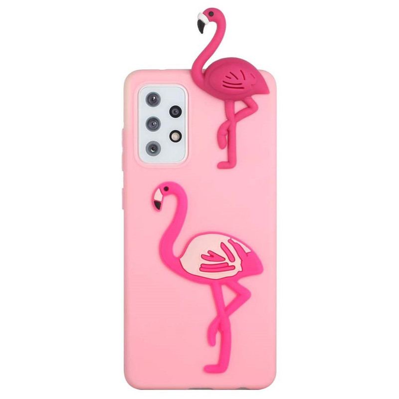 Capa Para Samsung Galaxy A53 5G Flamingo 3d