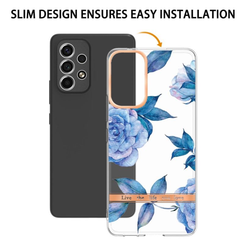 Capa Para Samsung Galaxy A53 5G Floral Sem Costura