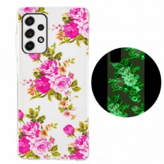 Capa Para Samsung Galaxy A53 5G Flores Da Liberdade Fluorescentes