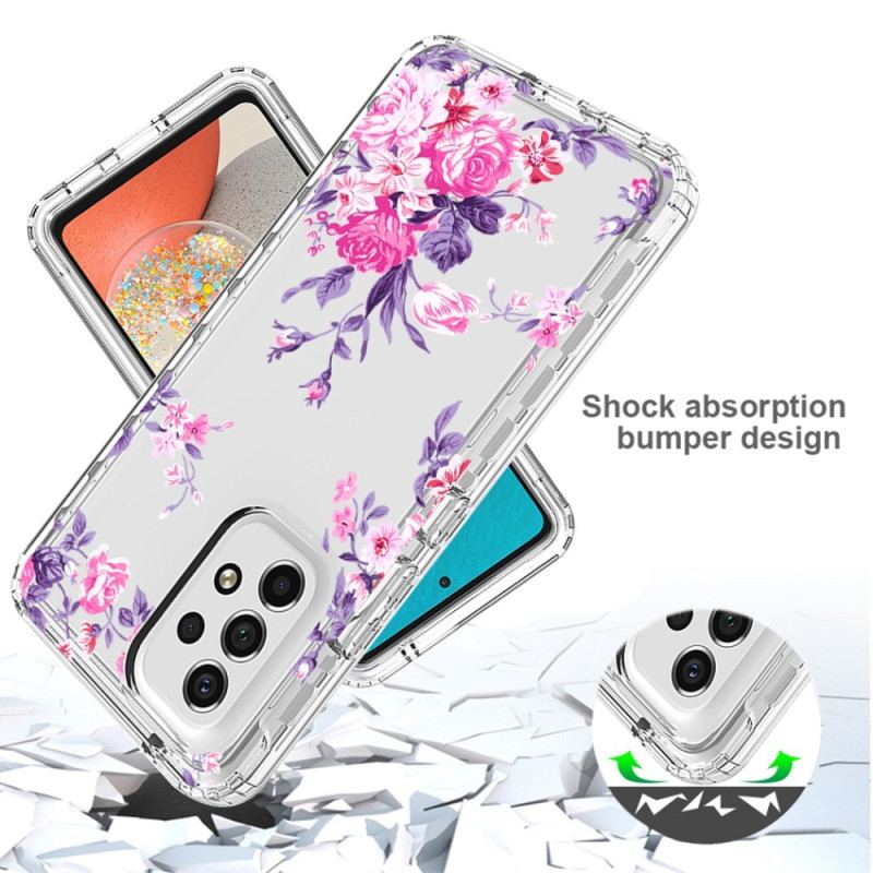 Capa Para Samsung Galaxy A53 5G Flores Sem Costura