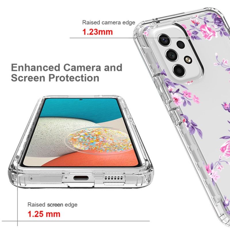 Capa Para Samsung Galaxy A53 5G Flores Sem Costura