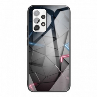 Capa Para Samsung Galaxy A53 5G Geometria Do Vidro Temperado