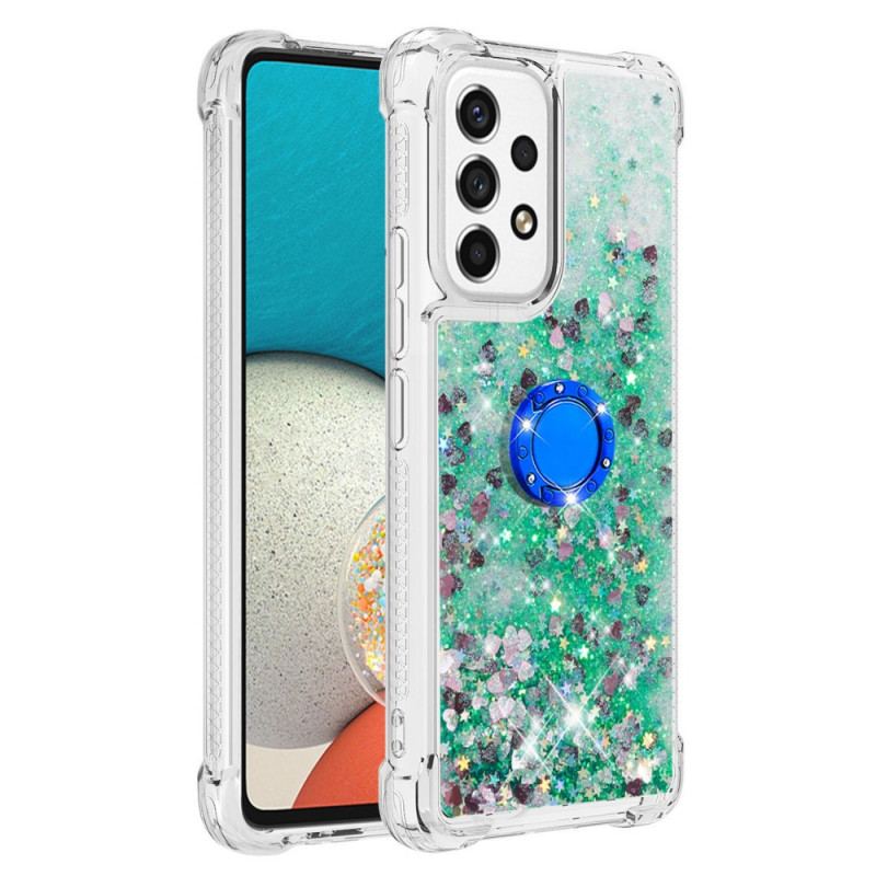 Capa Para Samsung Galaxy A53 5G Lantejoulas Com Suporte De Anel