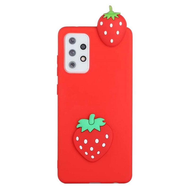 Capa Para Samsung Galaxy A53 5G O Morango 3d