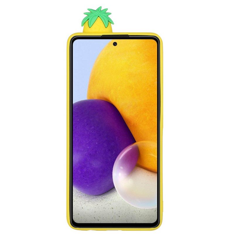 Capa Para Samsung Galaxy A53 5G Óculos 3d Abacaxi