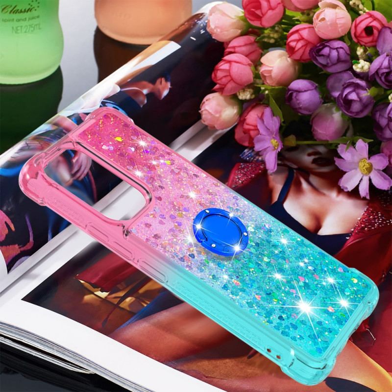 Capa Para Samsung Galaxy A53 5G Suporte De Anel Glitter