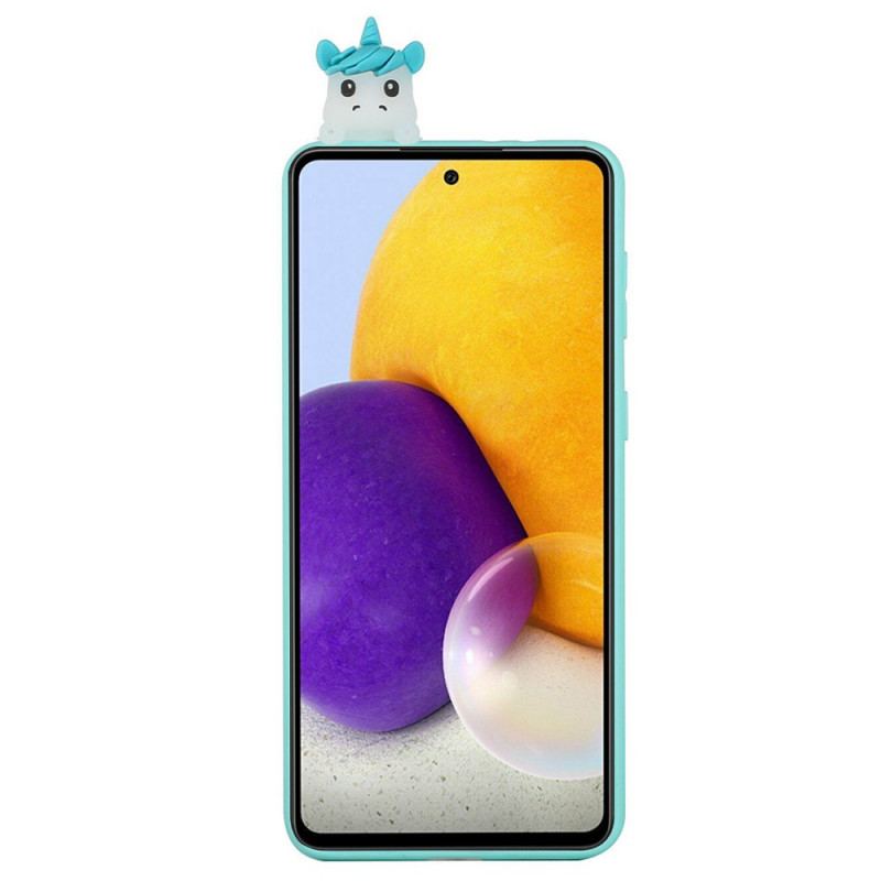 Capa Para Samsung Galaxy A53 5G Unicórnio Divertido 3d