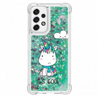 Capa Para Samsung Galaxy A53 5G Unicórnio Glitter