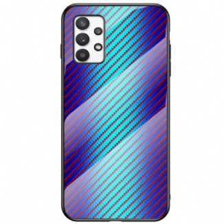 Capa Para Samsung Galaxy A53 5G Vidro Temperado De Fibra De Carbono