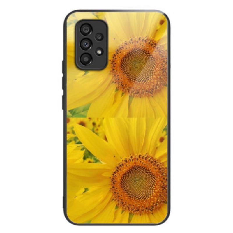 Capa Para Samsung Galaxy A53 5G Vidro Temperado Girassol