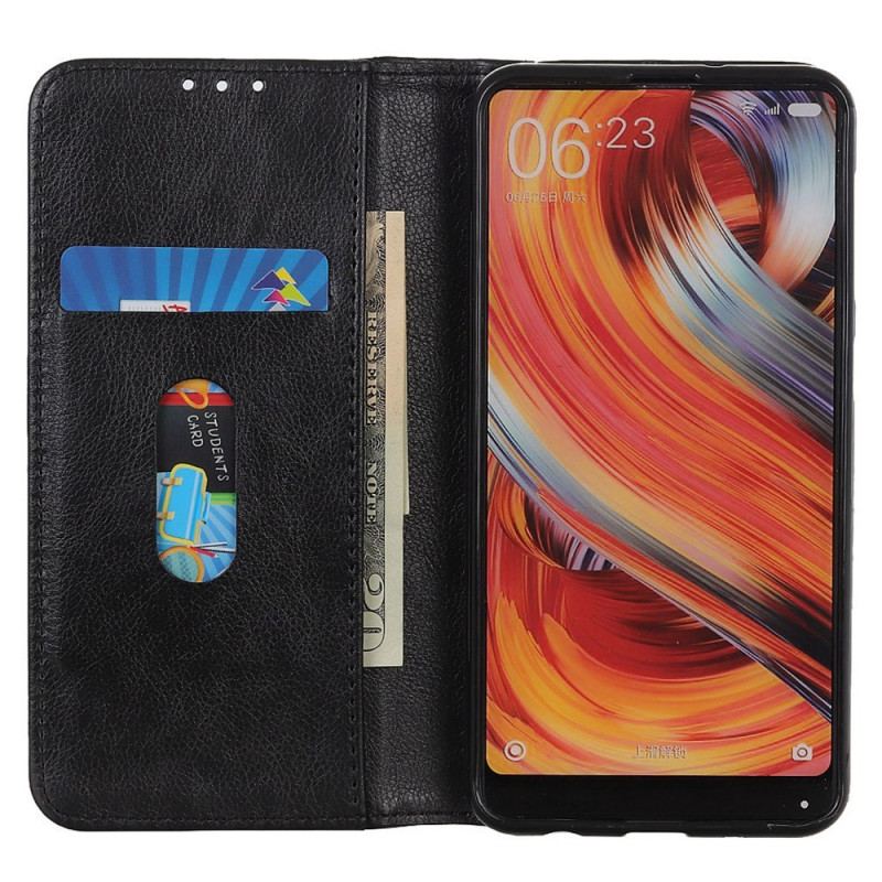 Capa De Celular Para Sony Xperia 1 IV Flip Clássico Couro Rachado