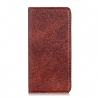 Capa De Celular Para Sony Xperia 1 IV Flip Couro Rachado De Lichia