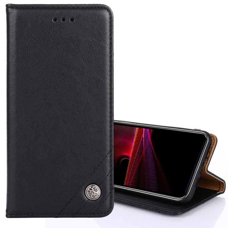 Capa De Celular Para Sony Xperia 1 IV Flip Rebites Decorativos