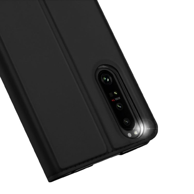 Capa De Celular Para Sony Xperia 1 IV Flip Skin Pro Series Dux Ducis