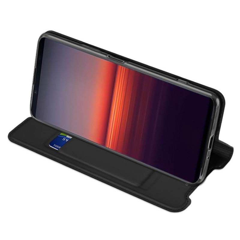 Capa De Celular Para Sony Xperia 1 IV Flip Skin Pro Series Dux Ducis