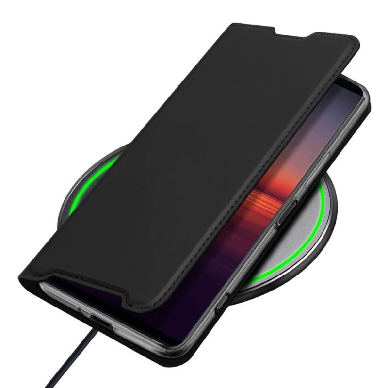 Capa De Celular Para Sony Xperia 1 IV Flip Skin Pro Series Dux Ducis