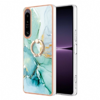 Capa De Celular Para Sony Xperia 1 IV Mármore Com Suporte De Anel