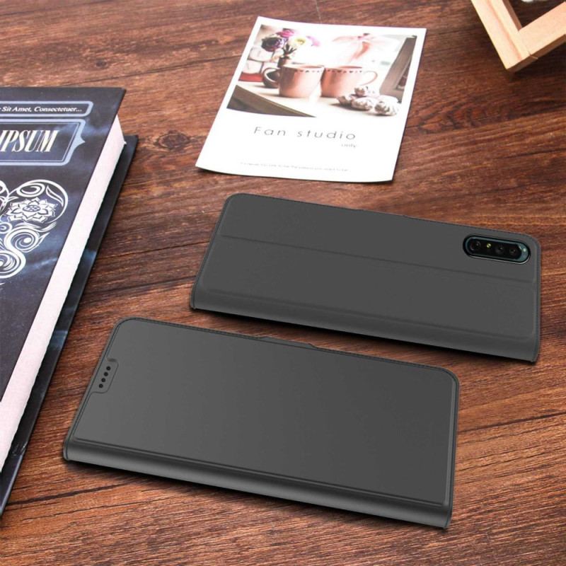 Capa De Couro Para Sony Xperia 1 IV Efeito Couro Fino